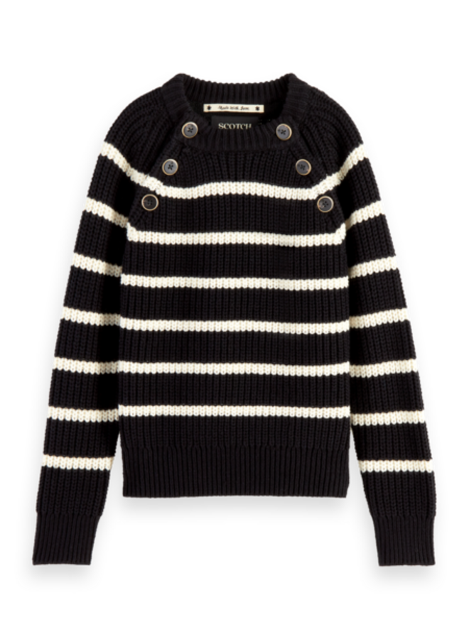 Gestreepte sailor pullover