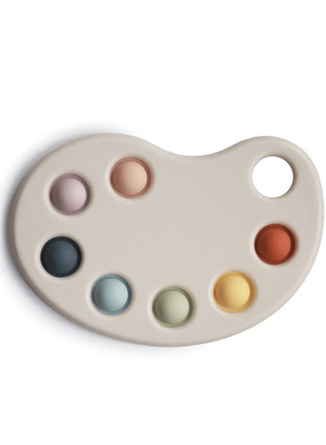 Mushie press toy paint palette