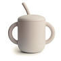 Mushie training cup +straw shifting sand