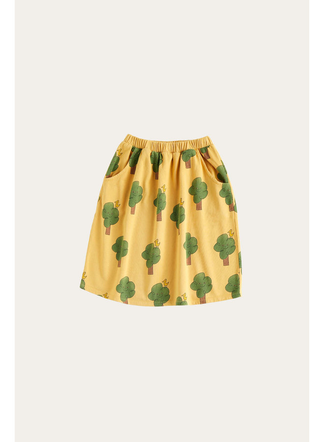 The campamento trees and birds skirt