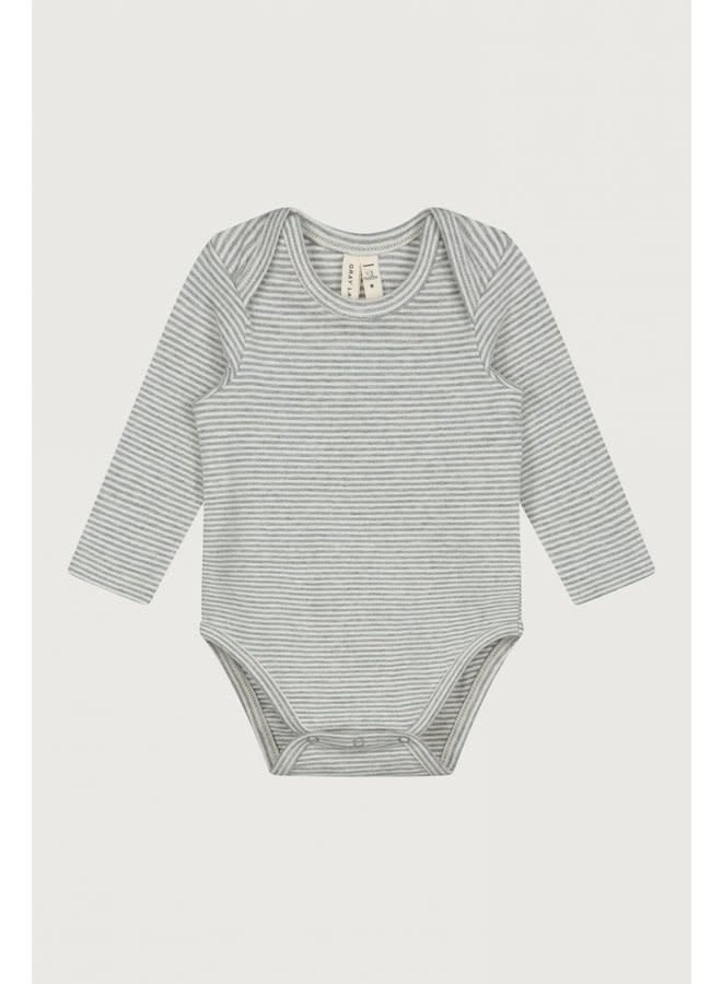 Gray label baby onesie grey melange/cream