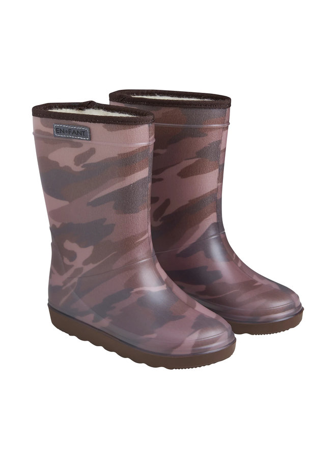 Enfant thermoboots chestnut print