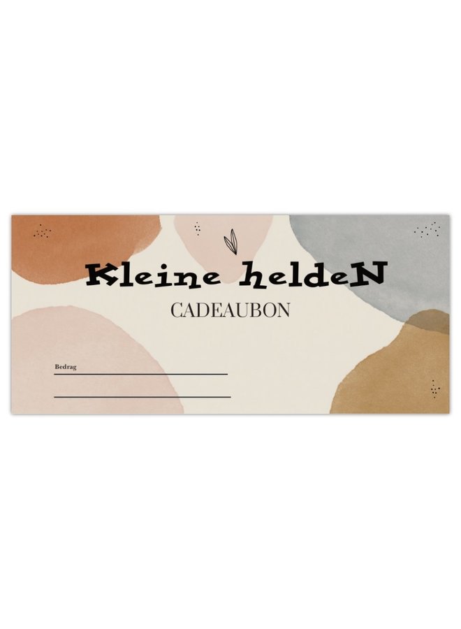 Cadeaubon  Kleine heldeN vanaf €10
