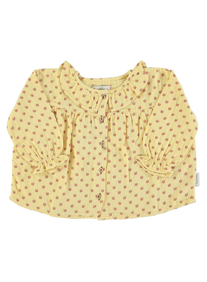 Piupiuchick blouse met kraagje geel