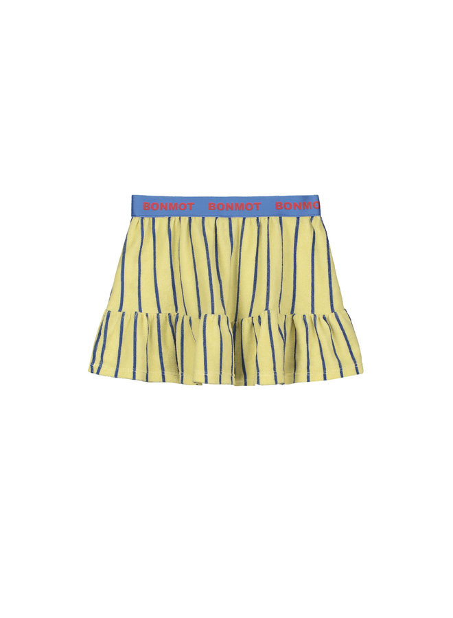 Bonmot  terry skirt stripes melow yellow