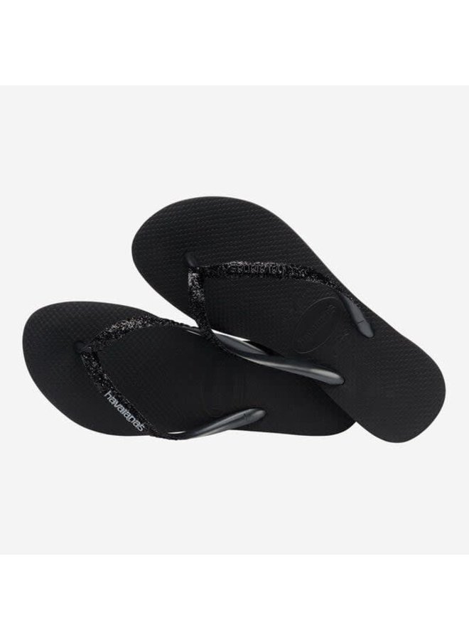 Havaianas teenslipper slim glitter black/ dark grey