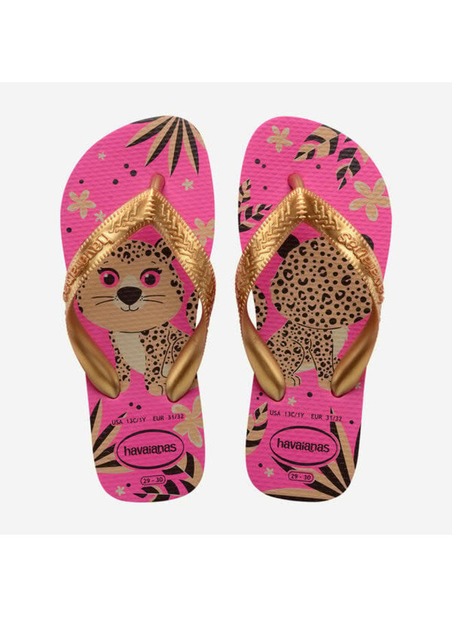 Havaianas teenslipper kids top pets pink flux