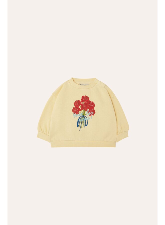 The Campamento flowers bouquet baby sweater