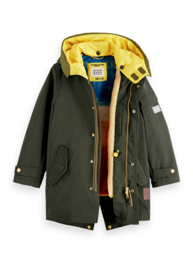 Scotch and soda on sale teddy lined parka