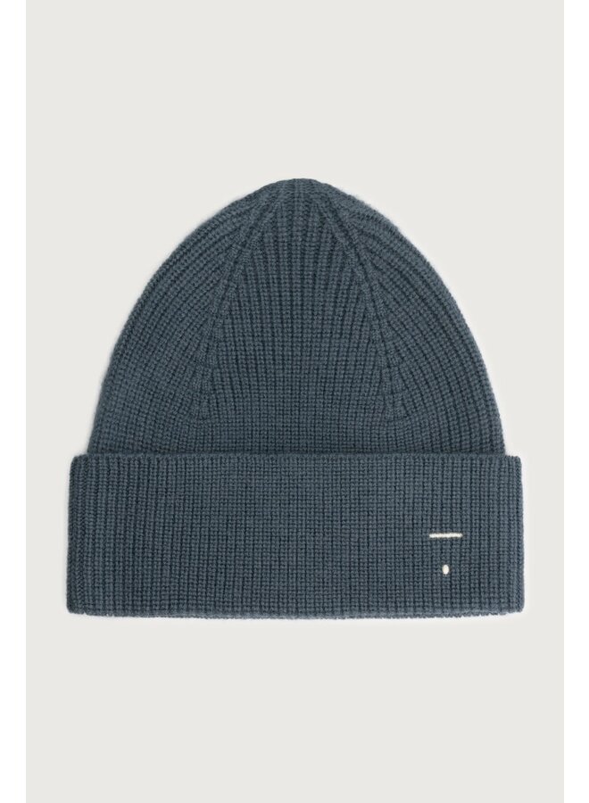 Gray Label knitted beanie blue grey