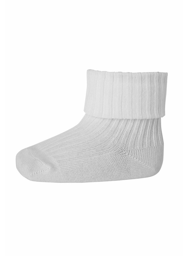 MP baby sokken cotton rib white