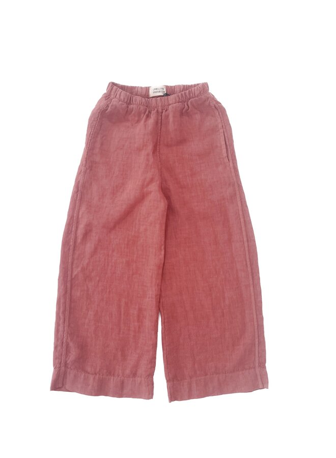 LLTQ linen trousers dusty cedar linen