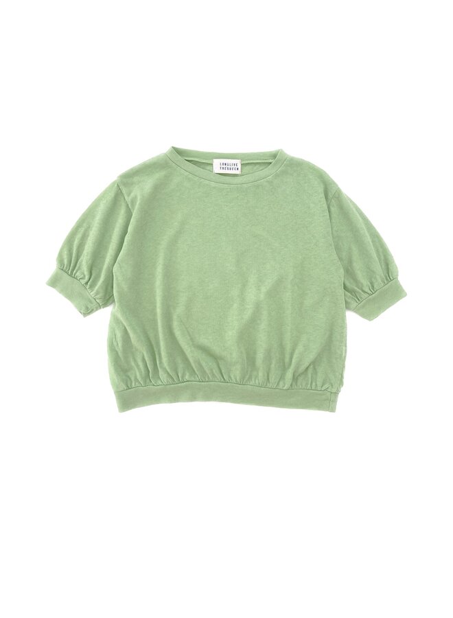 LLTQ puffed tee ss leaf green