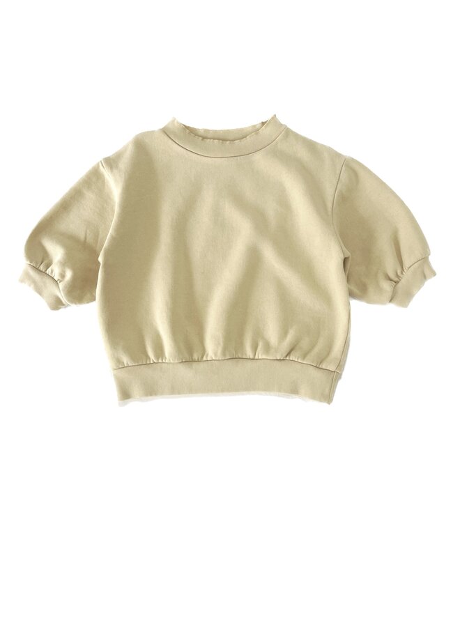 LLTQ boxy sweater pale yellow