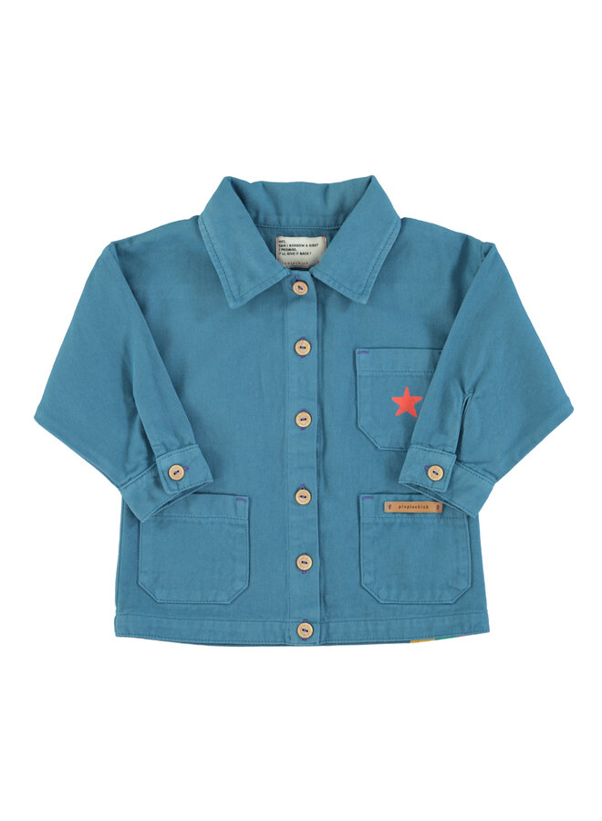 Piupiuchick jacket blue\ multicolor stripes