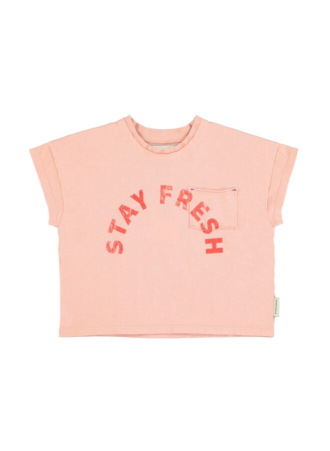 Piupiuchick t-shirt light pink stay fresh