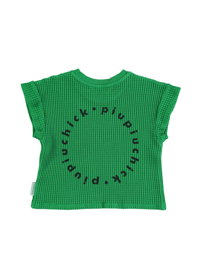 Piupiuchick t-shirt green black logo