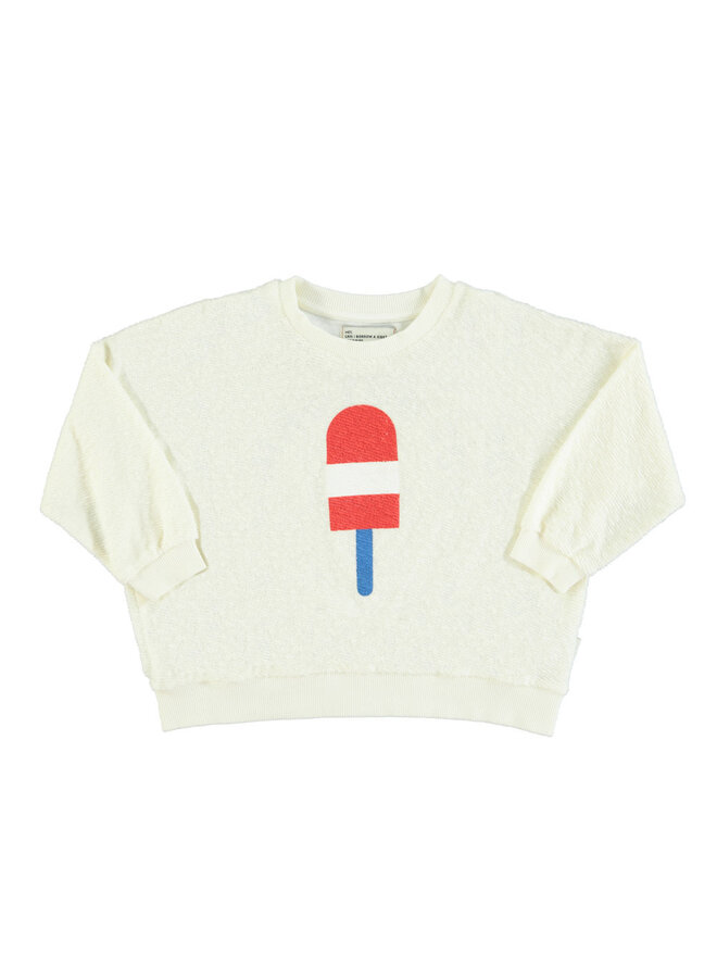 Piupiuchick sweatshirt ecru ice cream