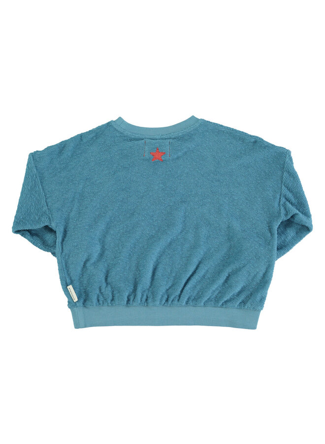 Piupiuchick baby sweatshirt blue que calor