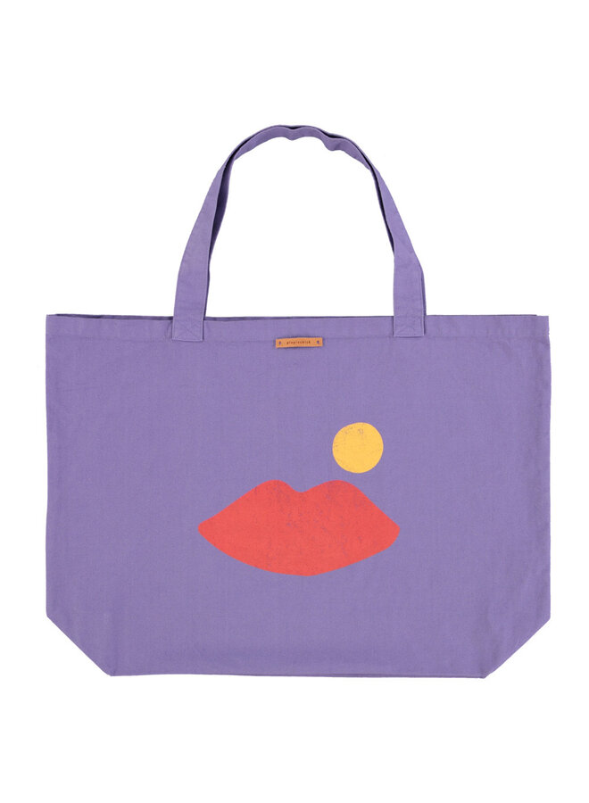 Piupiuchick XL bag purple lips