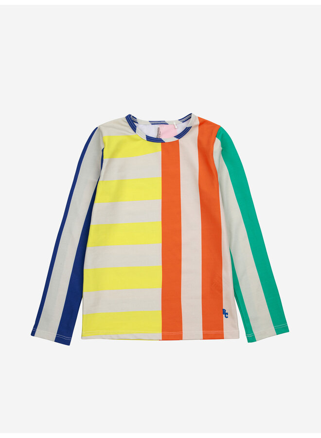 Bobo Choses multicolor stripes swim t-shirt