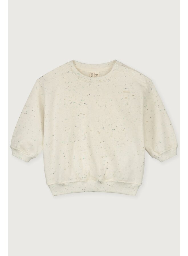 Gray Label baby dropped shoulder sweater GOTS sprinkles