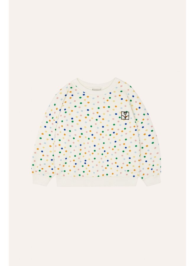 The Campamento  dots allover oversized kids sweatshirt