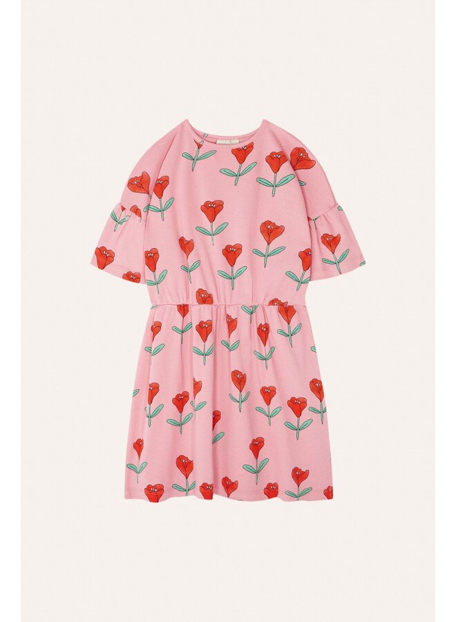 The Campamento  tulips allover pink dress