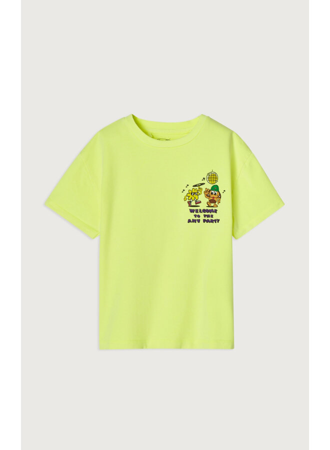 American Vintage t-shirt fizvalley jaune fluo