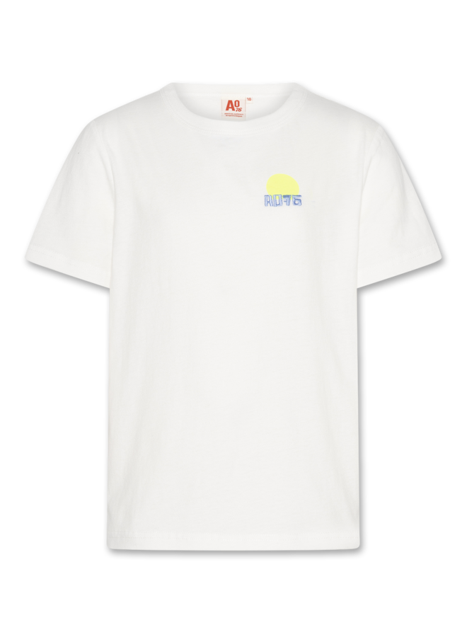 AO76 mat t-shirt ocean off-white