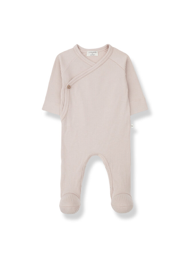 1+in the family pauline jumpsuit w/feet nude