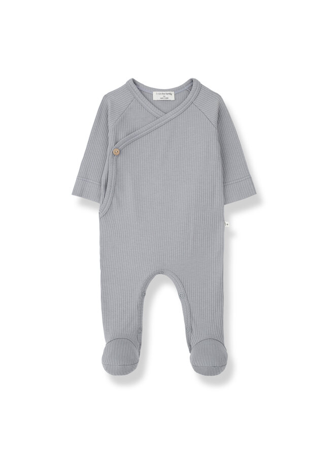 1+in the family pauline jumpsuit w/feet smokey