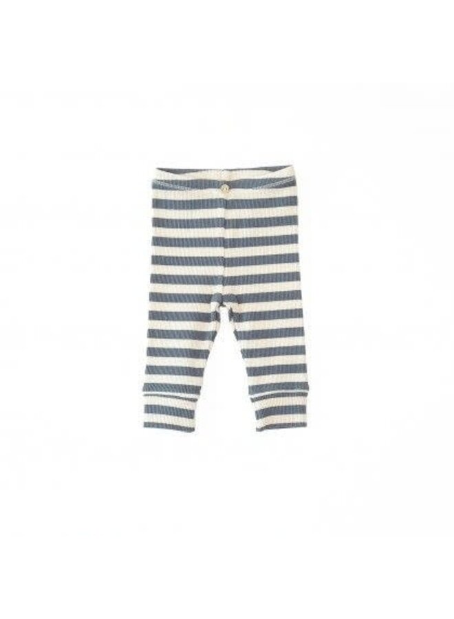 Play Up striped rib legging sea