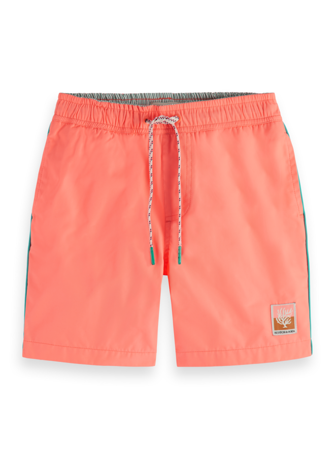 S&S swimshort neon coral