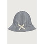 Gray label baby sunhat blue grey/cream