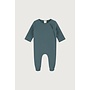 Gray Label newborn suit with snaps blue grey
