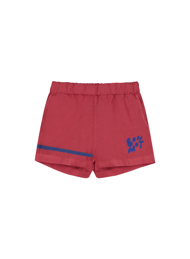 Bonmot short bottom stripe bonmot red