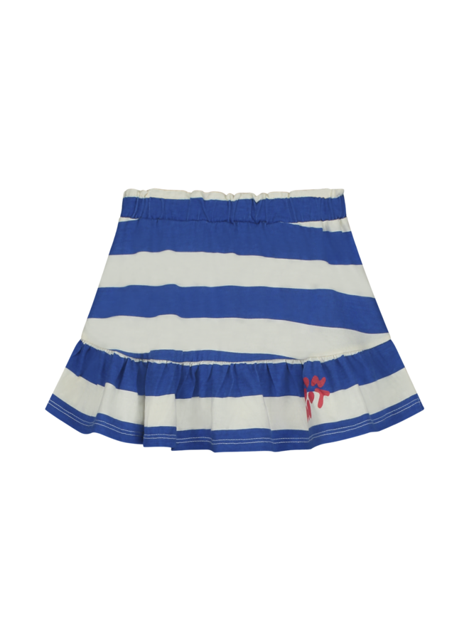 Bonmot mini ts skirt wide stripes  ivory