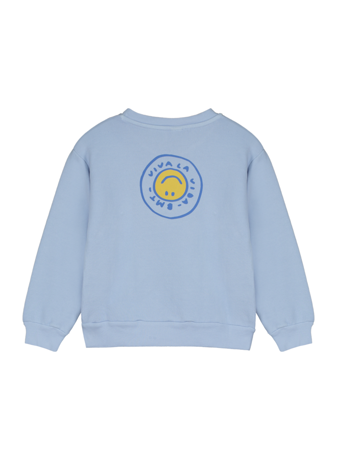 Bonmot sweatshirt viva la vida light blue