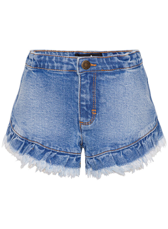 Molo agnetha short washed blue denim