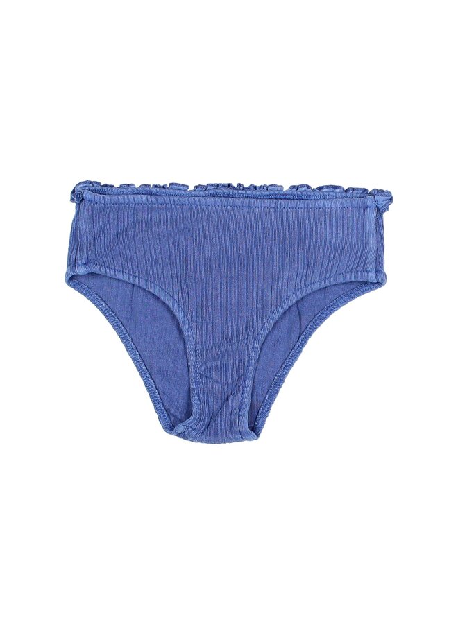 Búho rib bikini bottom blue surf