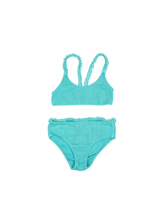 Búho rib bikini blue surf