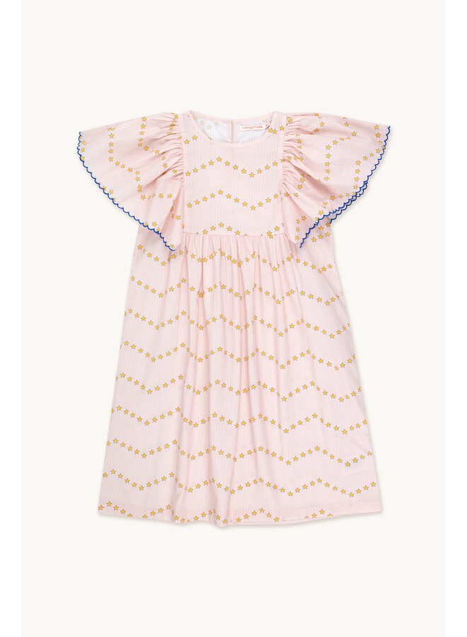 Tiny Cottons zigzag dress pastel pink