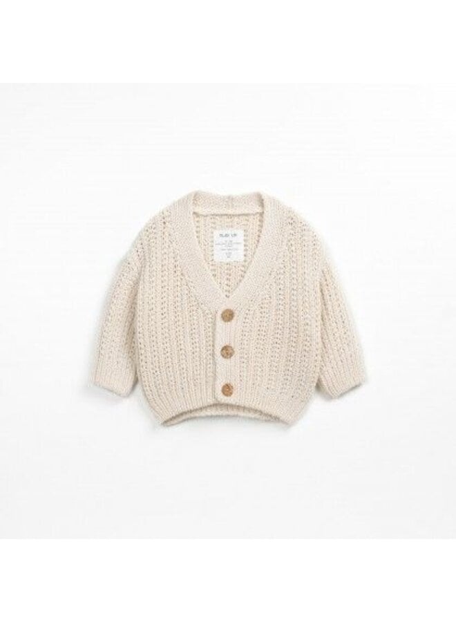 Play Up knitted cardigan fiber