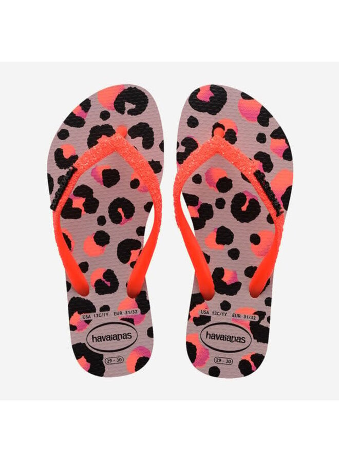 Havaianas glitter peony rose/black