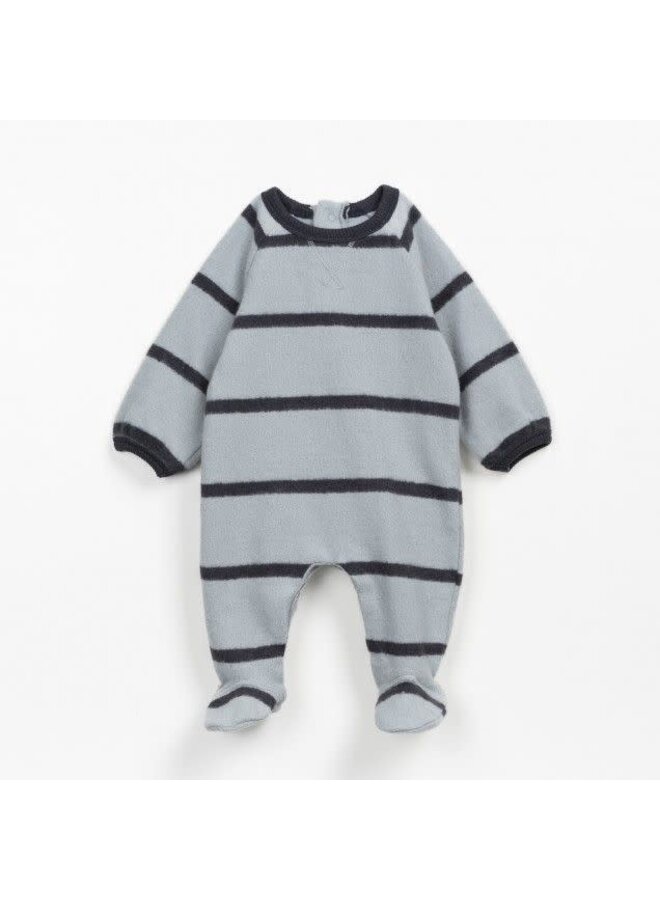 Play Up striped jersey jumpsuit elephant