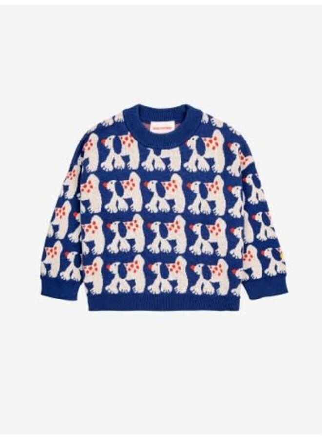 Bobo Choses fairy dog all over jacquard jumper