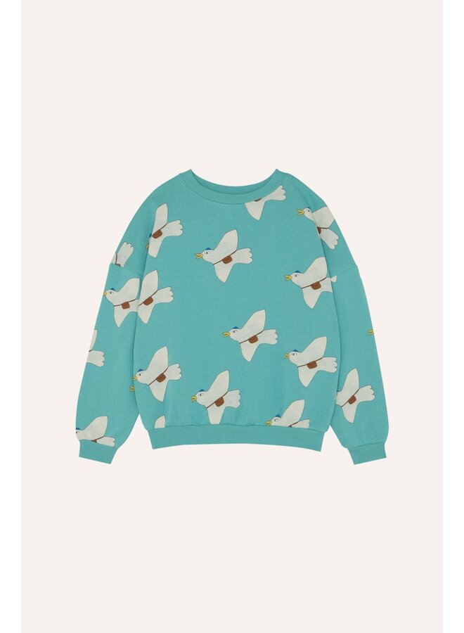 The Campamento pigeons allover oversized kids sweatshirt