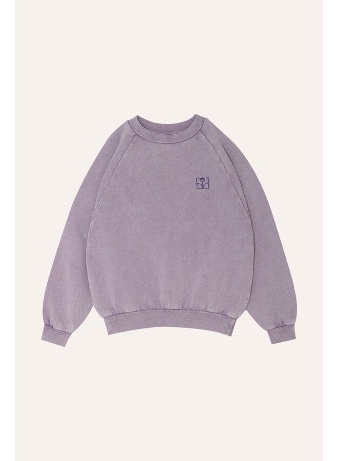 The Campamento purple washed oversized kids sweatshirt