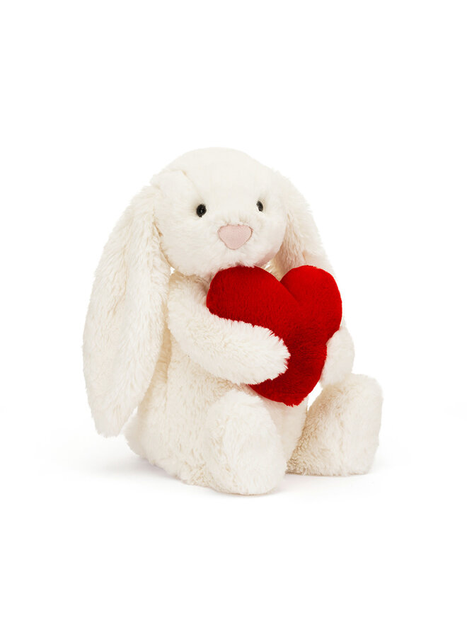 Jellycat red love heart bunny medium